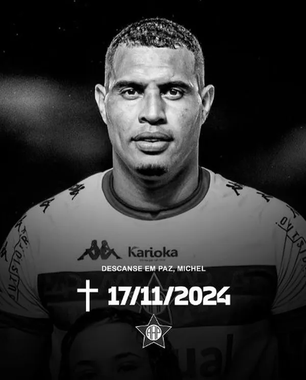 img of Tristeza no Futebol: Zagueiro Michel Pereira, da Portuguesa-RJ, Morre em Acidente de Carro na Bahia
